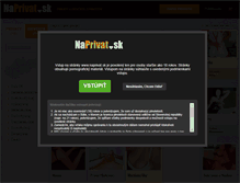 Tablet Screenshot of naprivat.sk